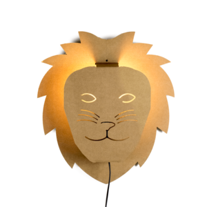 KarTent UK Cardboard wall light lion