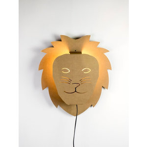 KarTent UK Cardboard wall light lion