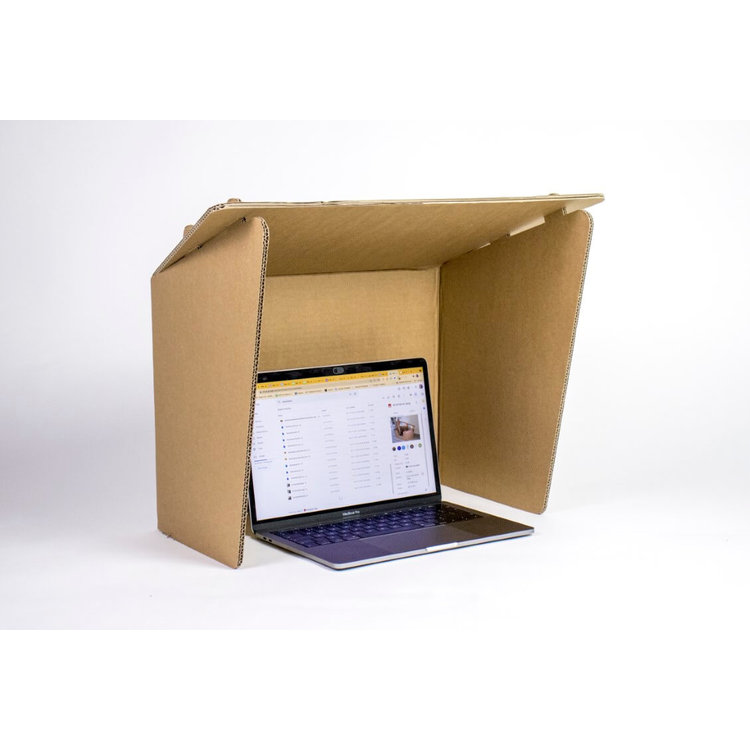 Sunshade for your laptop made of cardboard Heat protection KarTent