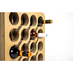 KarTent UK cardboard wine rack wave