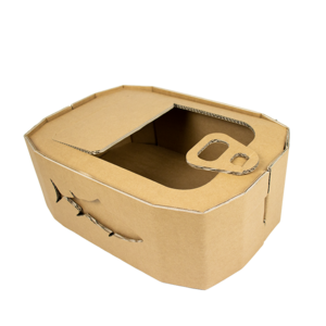 KarTent UK Cardboard cat basket sardines can