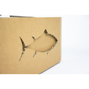 KarTent UK Katzenkorb aus Pappe Sardinen können