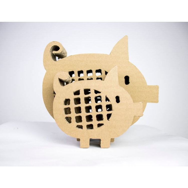 KarTent Papp-Sparschwein für Tiere