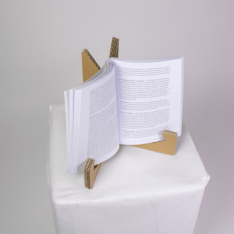Cardboard Book Holder  For during cooking - KarTent webshop
