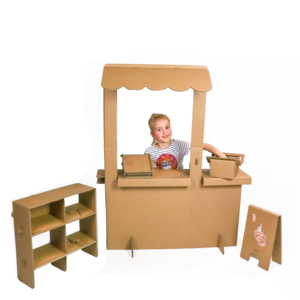 KarTent UK Cardboard kids playing shop