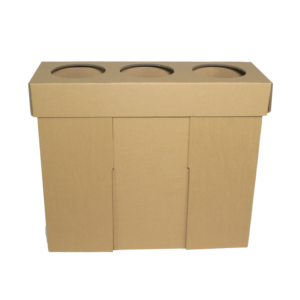 KarTent UK Cardboard triple sorting bin