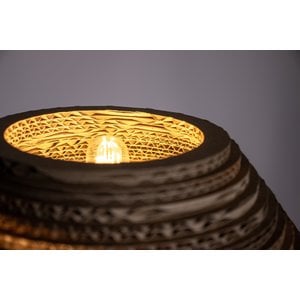 KarTent Cardboard table lamp Drebkau