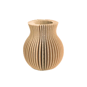 KarTent Klassische Vase aus Karton faltbar