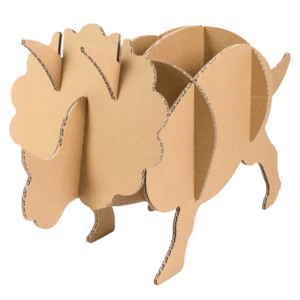 KarTent UK Cardboard Triceratops dinosaur