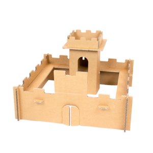 Big Cardboard Playing Fortress  Sustainable Toys - KarTent webshop