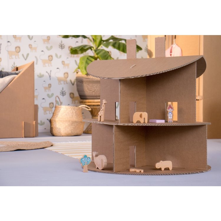 Cardboard Doll House Round KarTent
