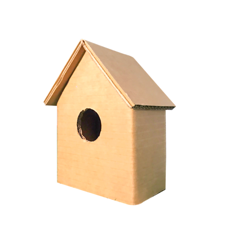 Ontdek Ambacht korting Kartonnen vogelhuisjes | Duurzaam knutselen - KarTent webshop