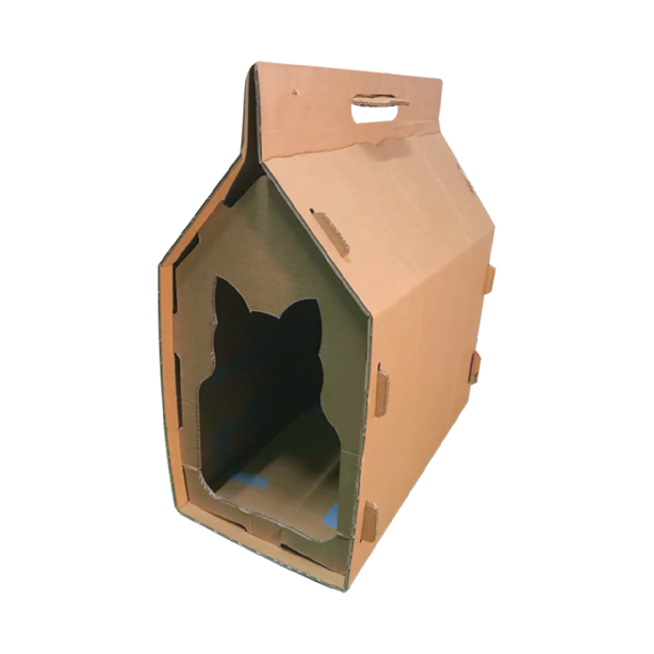 naaimachine Postbode Tegenstander Kartonnen kattenhuis | Duurzaam katten producten - KarTent webshop