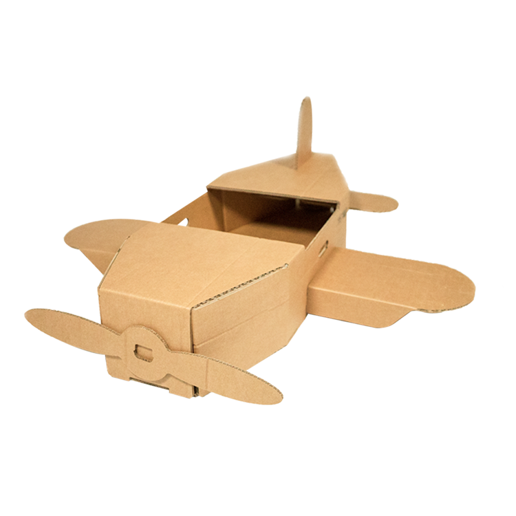 KarTent Big Cardboard Toy Airplane
