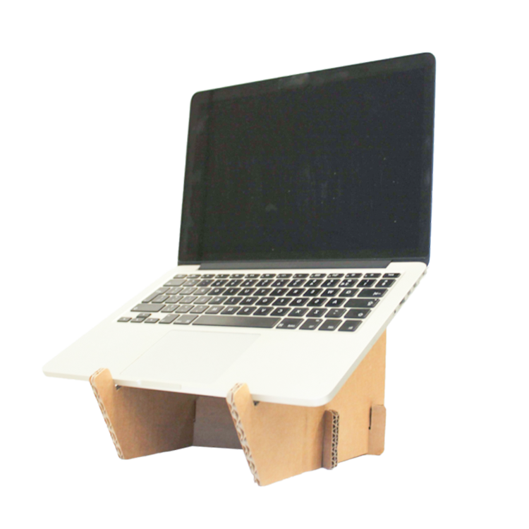 schetsen toeter mouw Kartonnen Laptop Standaard | Ergonomisch werken van karton - KarTent webshop