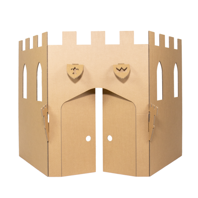 KarTent Cardboard play castle wall