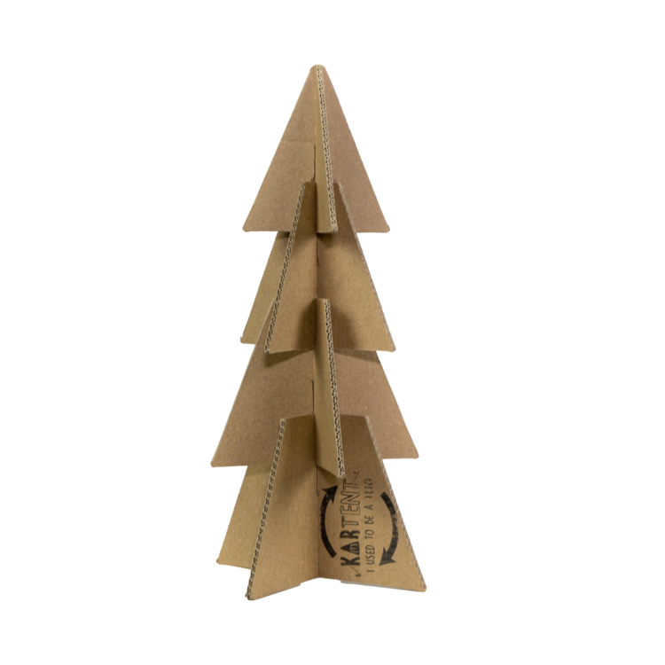 KarTent Kartonnen wens kerstboom mini