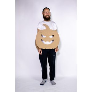 KarTent UK Cardboard pumpkin dressed costume