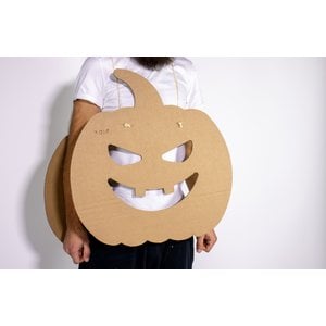 KarTent UK Cardboard pumpkin dressed costume