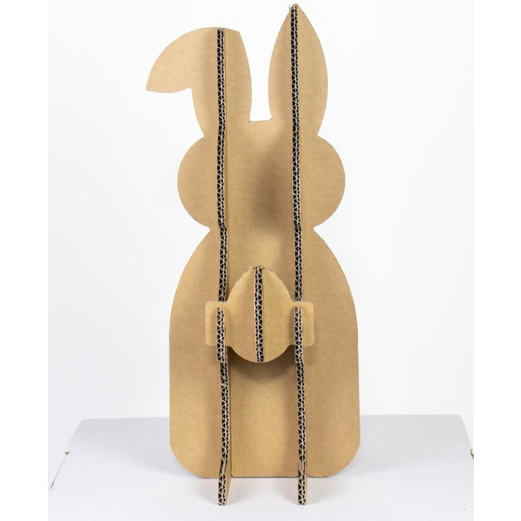 Cardboard Easter bunny Decoration for Easter KarTent