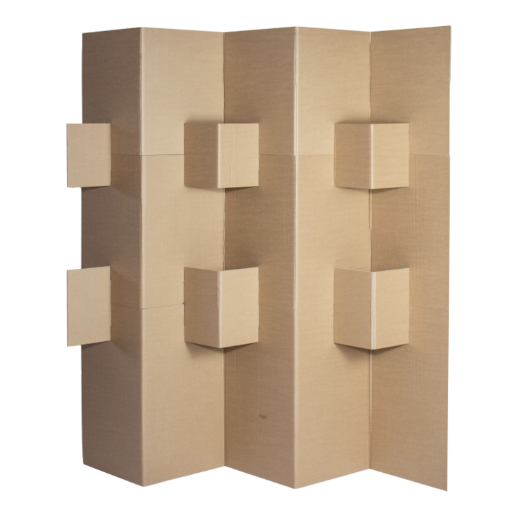 Cardboard Privacy Screen  Room divider made of cardboard