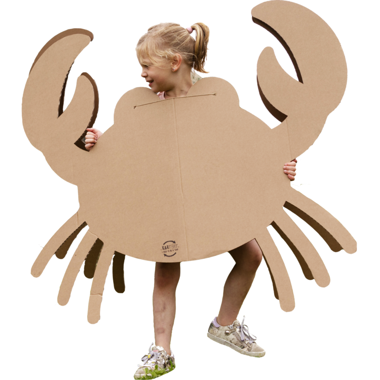 KarTent UK Cardboard crab dressed costume