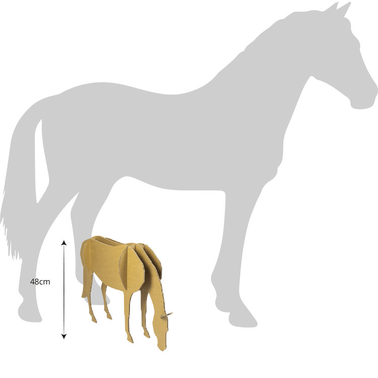 Cardboard 3D Horse 15 fun animals made of cardboard KarTent
