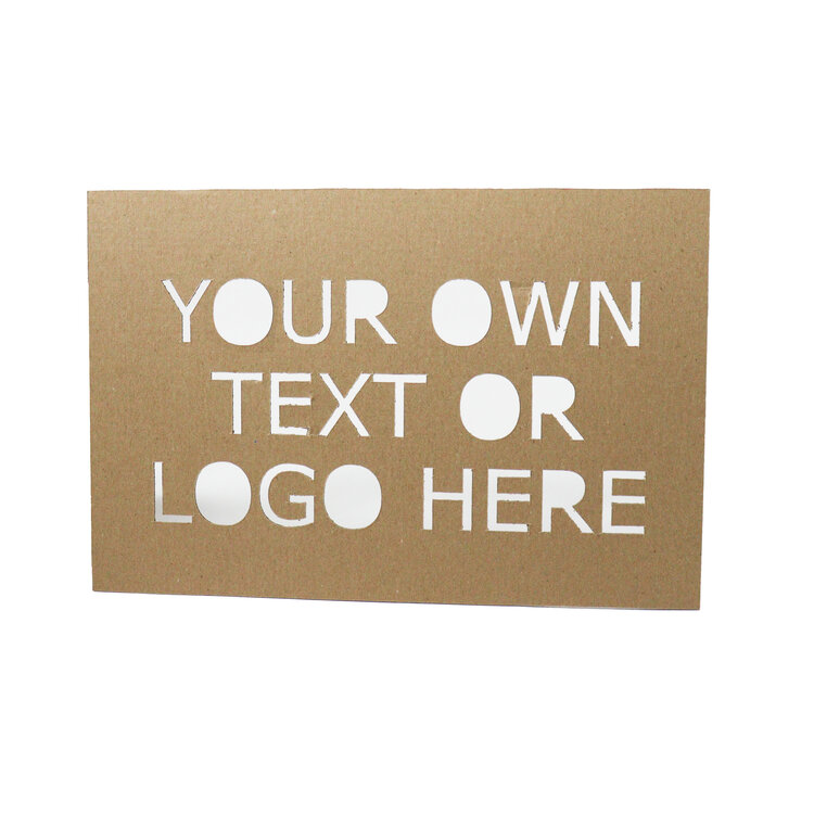 Cardboard stencil Create your own spray template KarTent