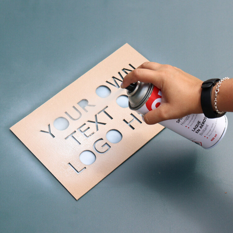 Cardboard stencil Create your own spray template KarTent