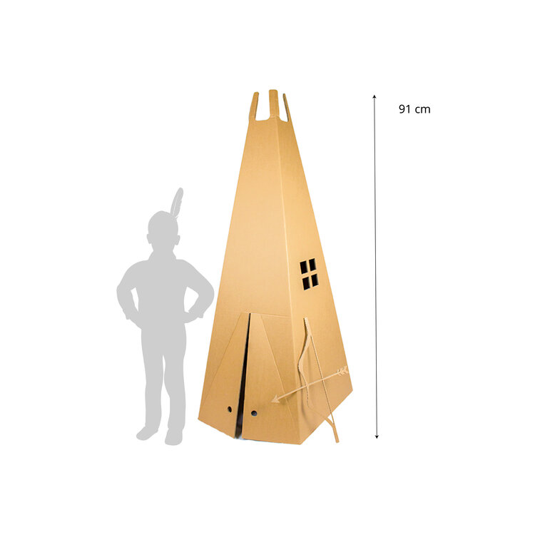Cardboard Tipi Tent Sustainable Toys KarTent