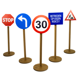 KarTent Cardboard traffic signs