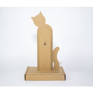KarTent UK Cardboard cat scratching post cat shape
