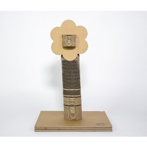 KarTent UK Cardboard cat scratching pole flower