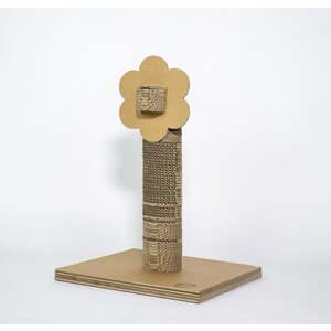 KarTent UK Cardboard cat scratching pole flower