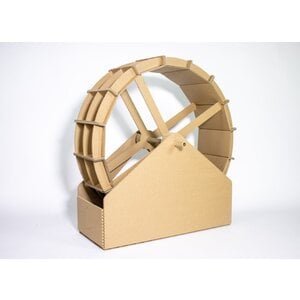 KarTent Cardboard cat walking wheel