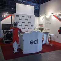 Messestand für ECI