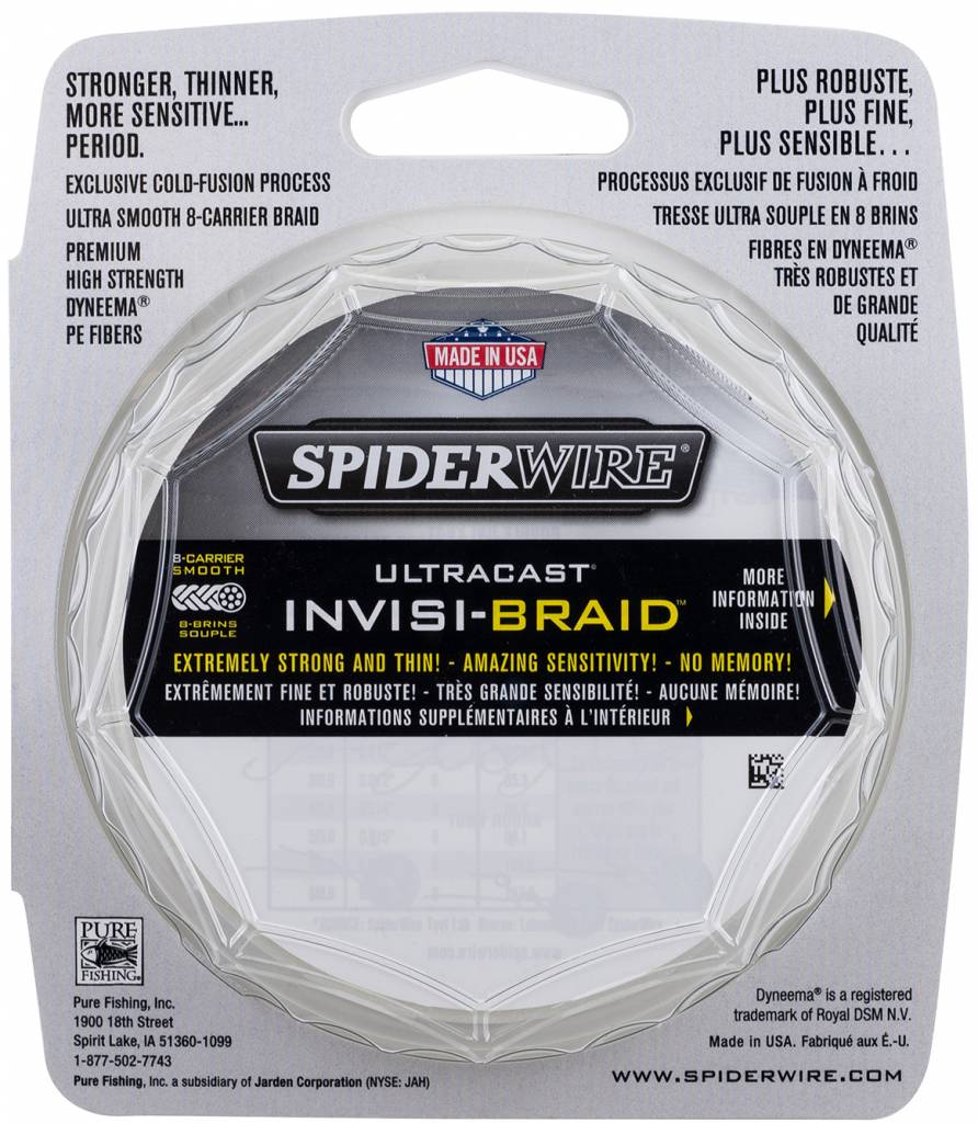 SpiderWire SpiderWire Ultracast 8 Carrier Invisi Braid Dyneema Gevlochten Lijn