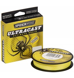 SpiderWire SpiderWire UltraCast Hi-Vis Yellow Gevlochten Visdraad