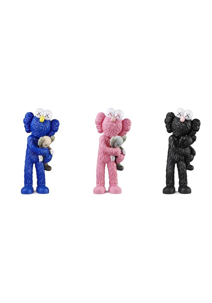 Kaws (Brian Donnelly) - BFF plush (black version) - Plush - Limited edition