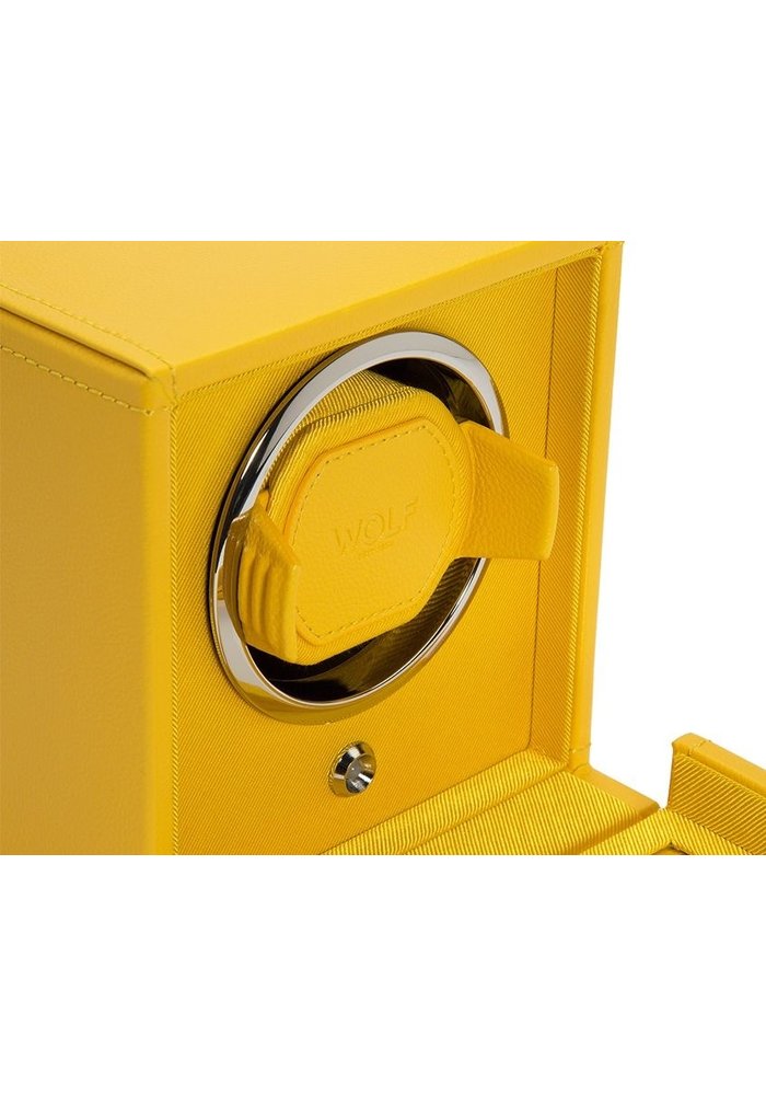 CUB WATCH WINDER WITH COVER - YELLOW