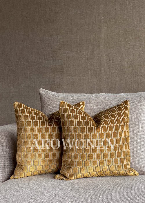 FERIRE - Decorative Cushion - Brooklyn - Yellow Ochre