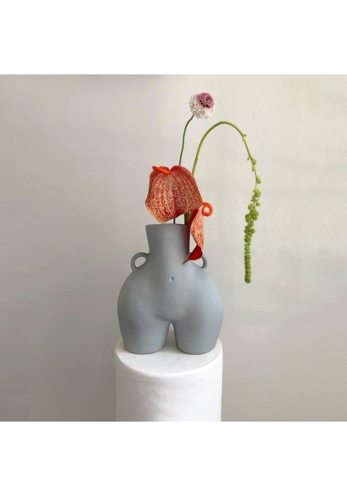 Vase Love Handles - Light Grey