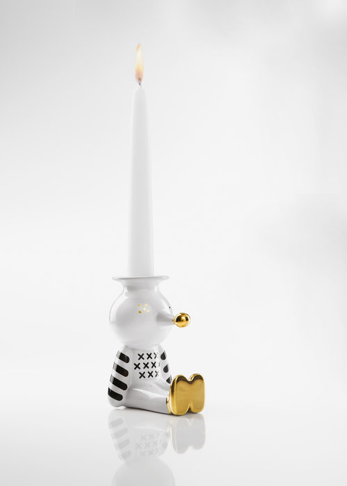 BOSA - Candleholder - Pinocchientto - Glossy White