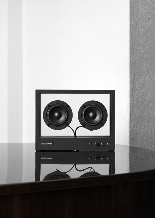 Transparent Speaker - Small - Black