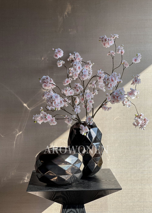 BOSA - Vase - Cut Medio - Glossy Dark Platinum