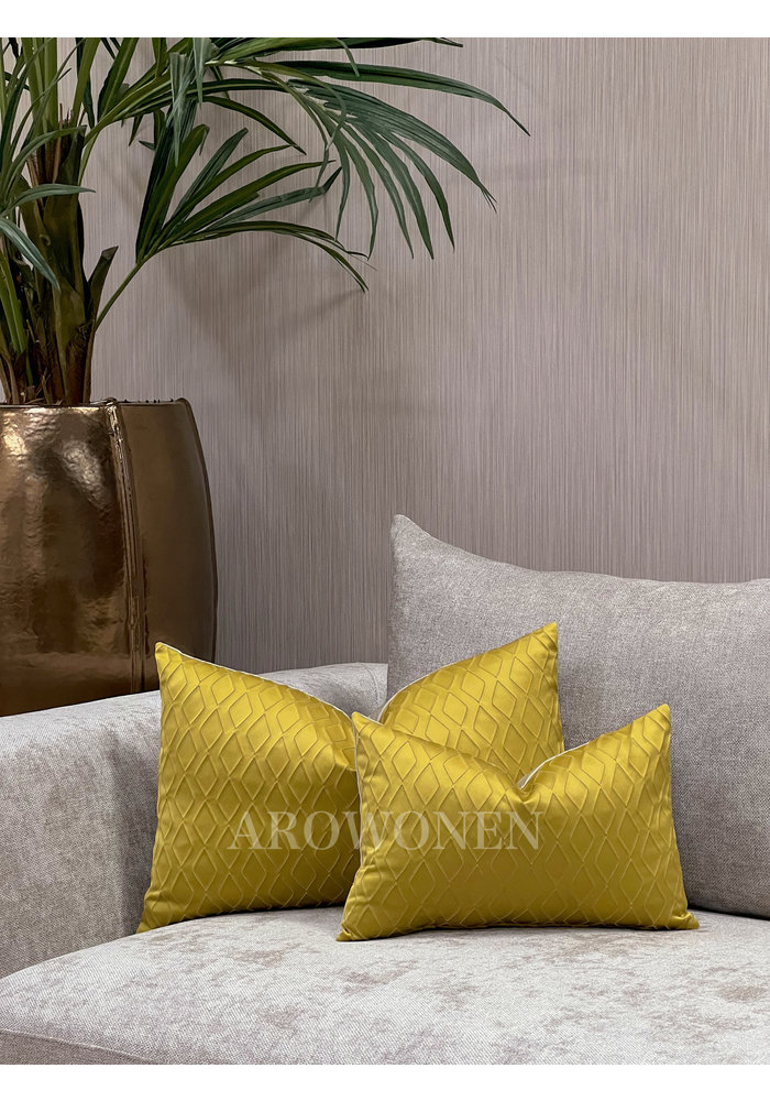 Decorative Cushion - Jade - Ochre Yellow