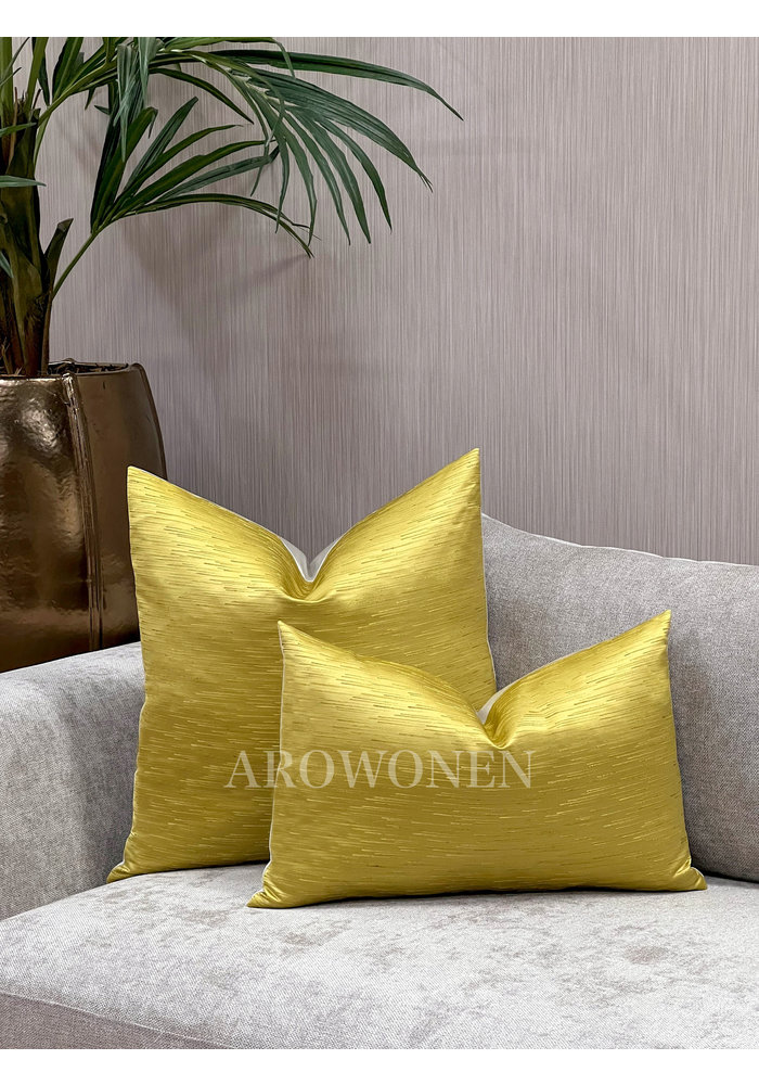 Decorative Cushion - Cosmic Dust - Ochre Yellow