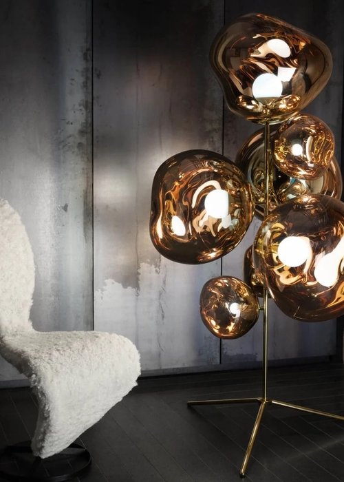 Tom Dixon - Lampadaire - Melt Stand - Or