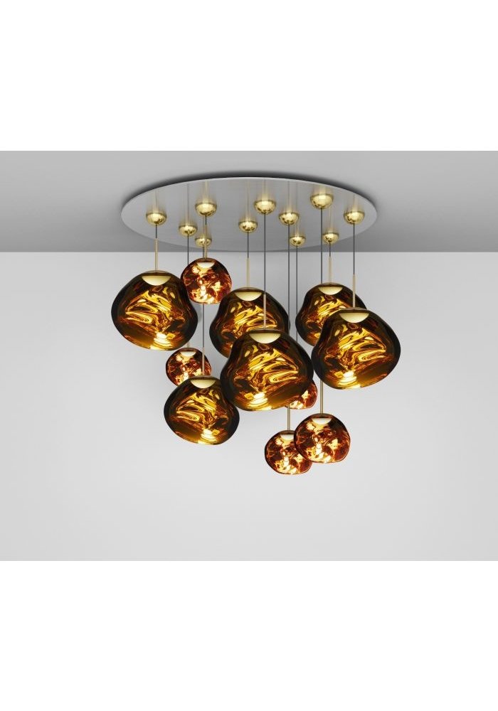 Chandelier - Melt LED -  Mega Pendant System - Gold