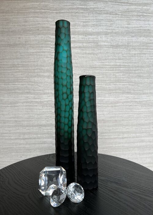 Vase - Amba - Aqua Green - ⌀6,5xH34cm